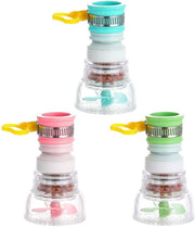 Filtro per rubinetto con filtro a lamelle rotanti per acqua pura in cucina e bagno