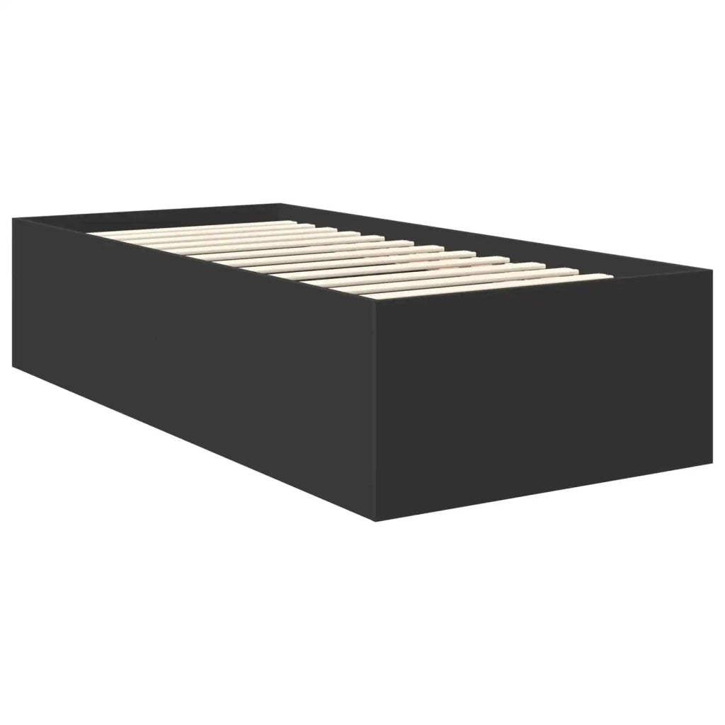 Struttura del letto Nero 90 x 190 cm Legno multistrato