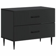 Armadio da Notte Nero 62 x 34,5 x 47,5 cm Legno ingegnerizzato