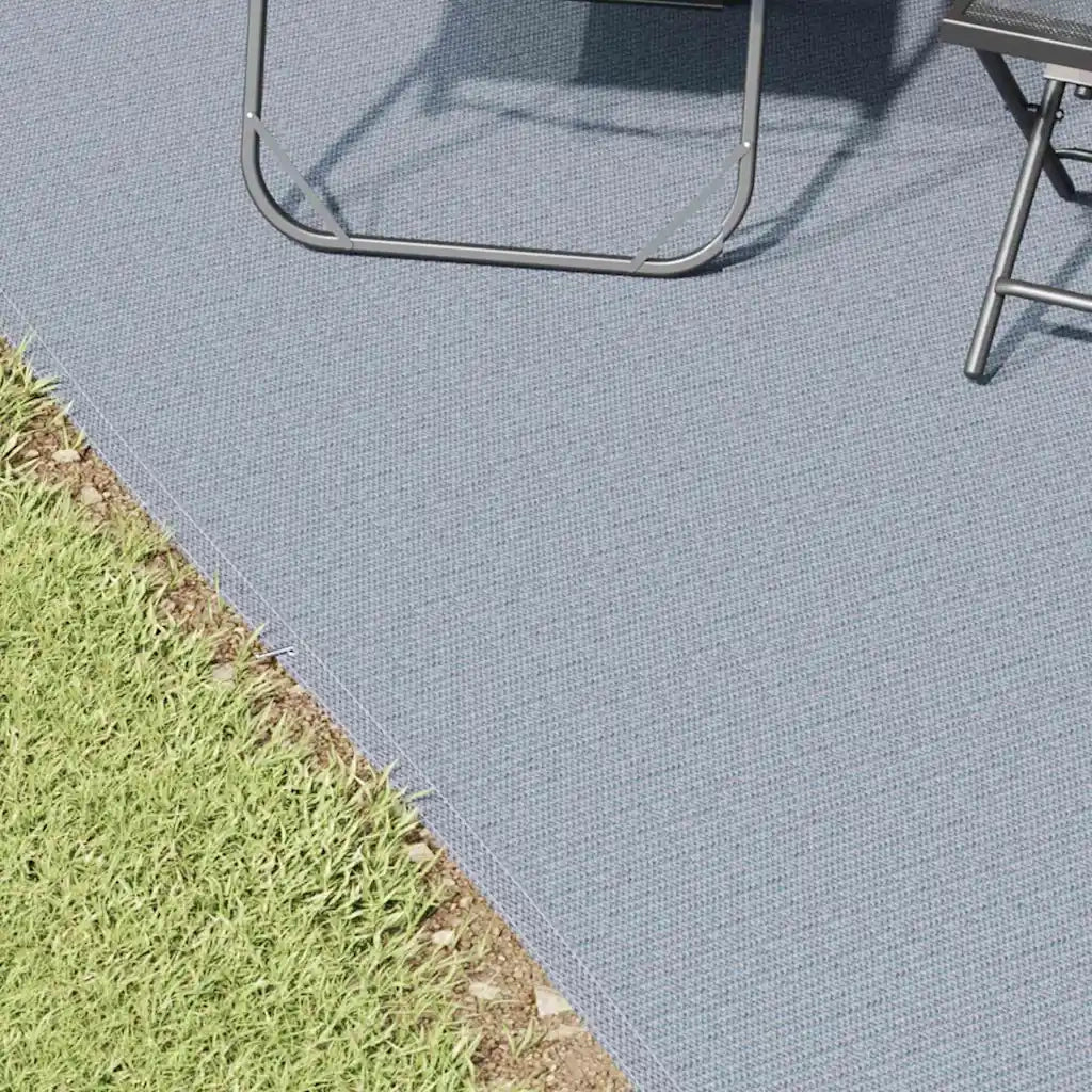 Tappeto da Tenda Blu e Grigio 500 x 250 cm Polietilene 42000174