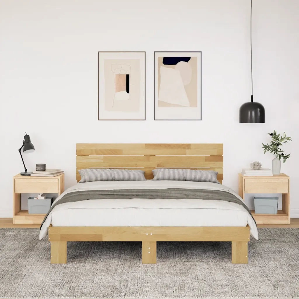 Struttura Letto con Testiera Senza Materasso 135x190 cm 3315728