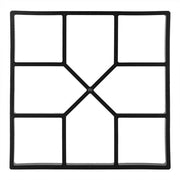 Forma per Cemento - Manuale - Modulo di Livellamento 40 x 40 cm - Disegno Geometrico - Per Giardino e Prato - Facile da Utilizzare - Per Pietre di Livellamento Personalizzate - Modulo di Livellamento