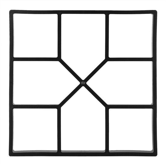 Forma per Cemento - Manuale - Modulo di Livellamento 40 x 40 cm - Disegno Geometrico - Per Giardino e Prato - Facile da Utilizzare - Per Pietre di Livellamento Personalizzate - Modulo di Livellamento
