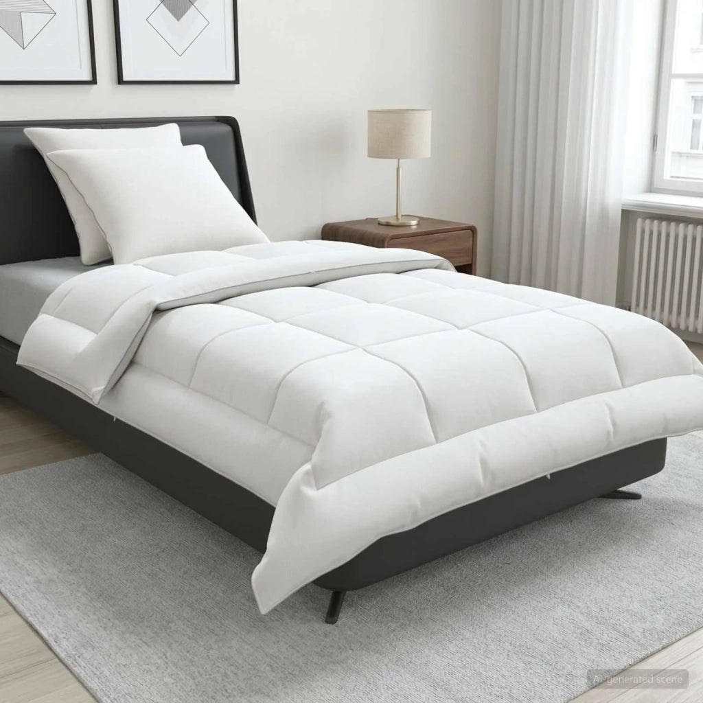Set di piumone e cuscini 3 pcs 135x220 cm Estate 140 GSM Lana 3441193