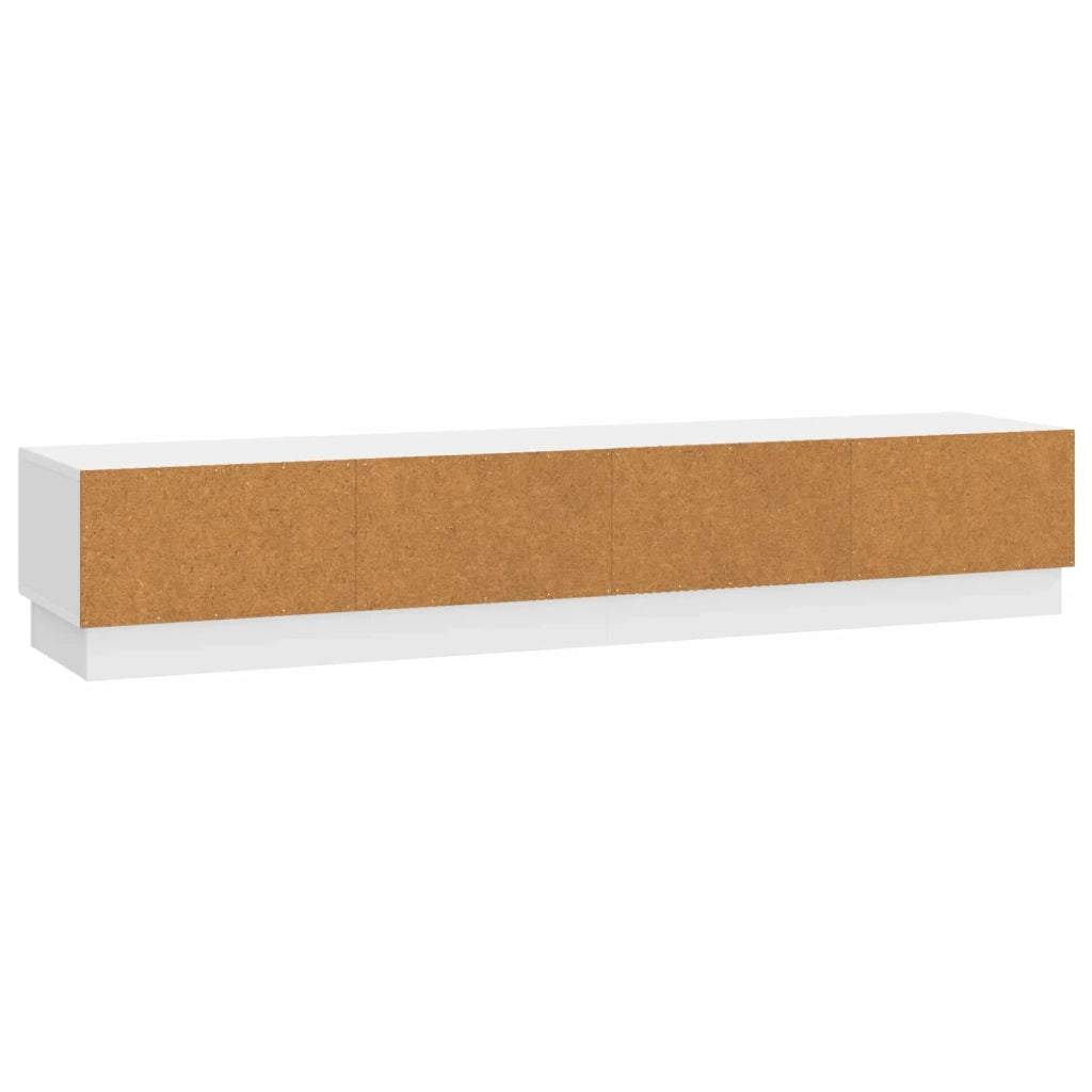 Mobile TV Bianco Lucido 147 x 34,5 x 27 cm Legno ingegnerizzato