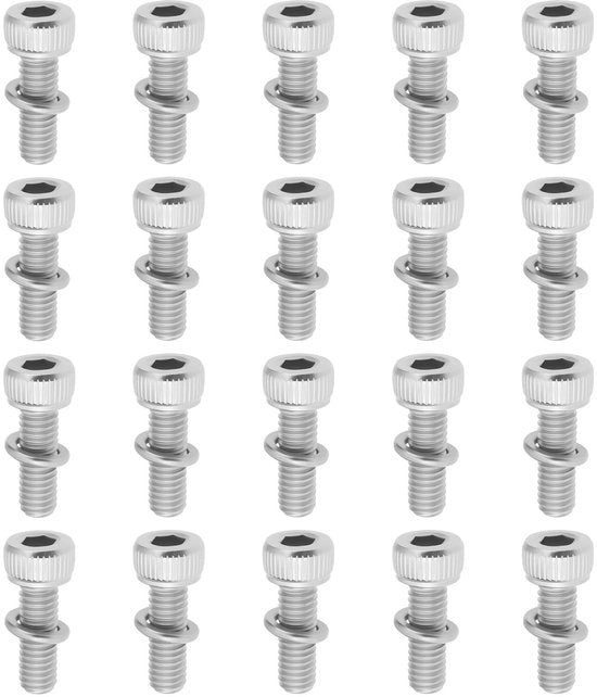 Set di viti a 6 punte in acciaio inossidabile - M4x12mm - 20 pezzi - installazione antiscivolo - resistente alla corrosione