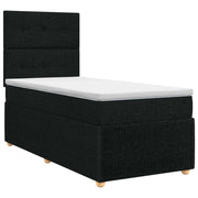 Letto box spring con materasso Nero 90 x 190 cm Tessuto 3454286