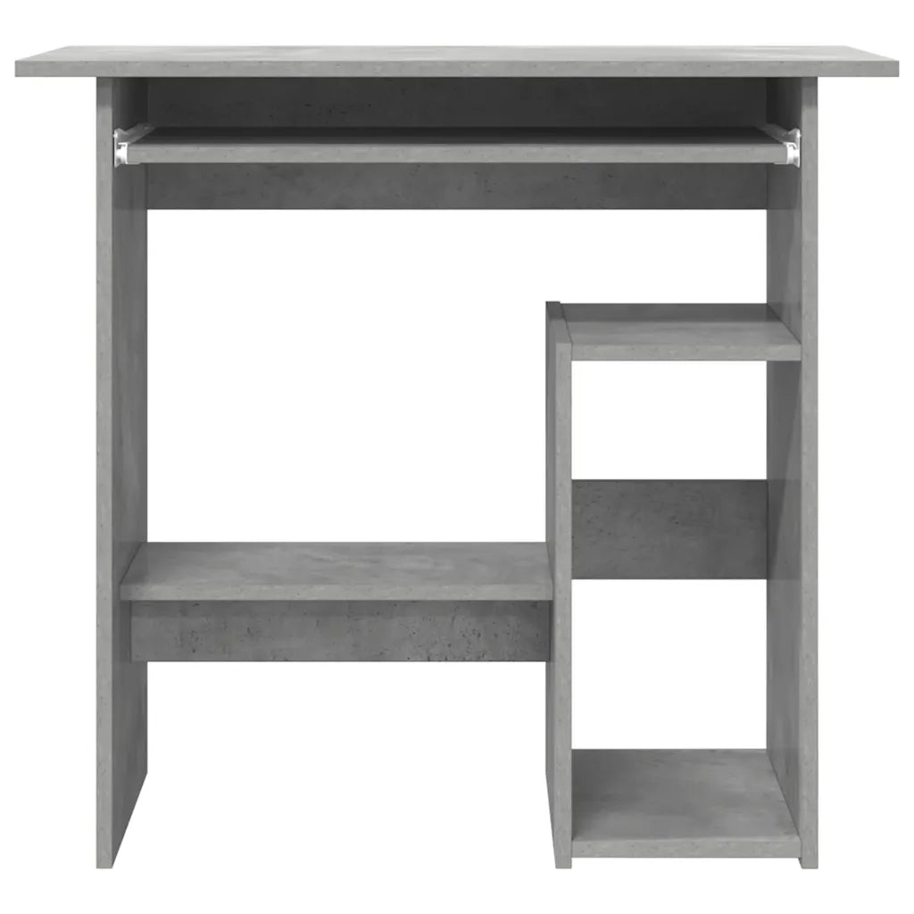 Scrivania Grigio Cemento 80x45x74 cm in Truciolato cod mxl 64458