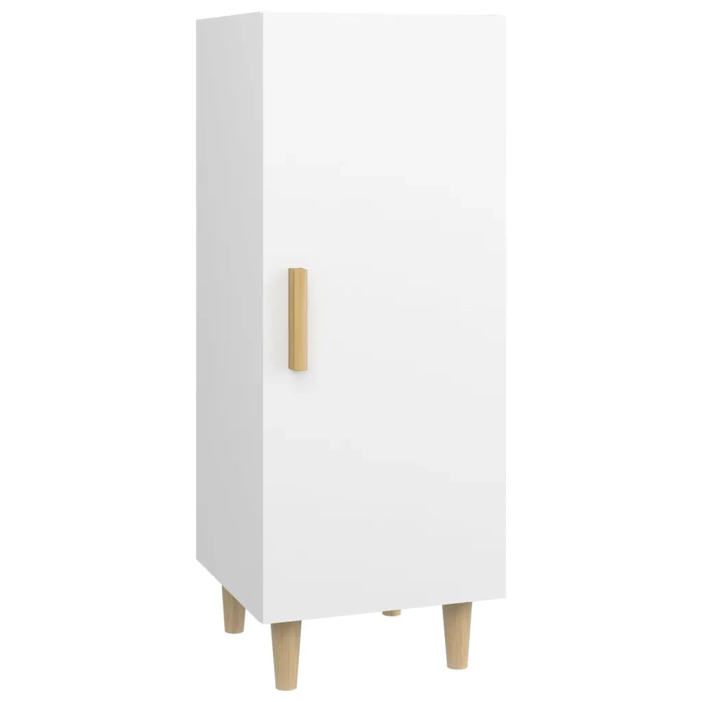 Credenza-Buffet-Armadio da cucina Bianca 34,5x34x90 cm in Legno Multistrato 351754