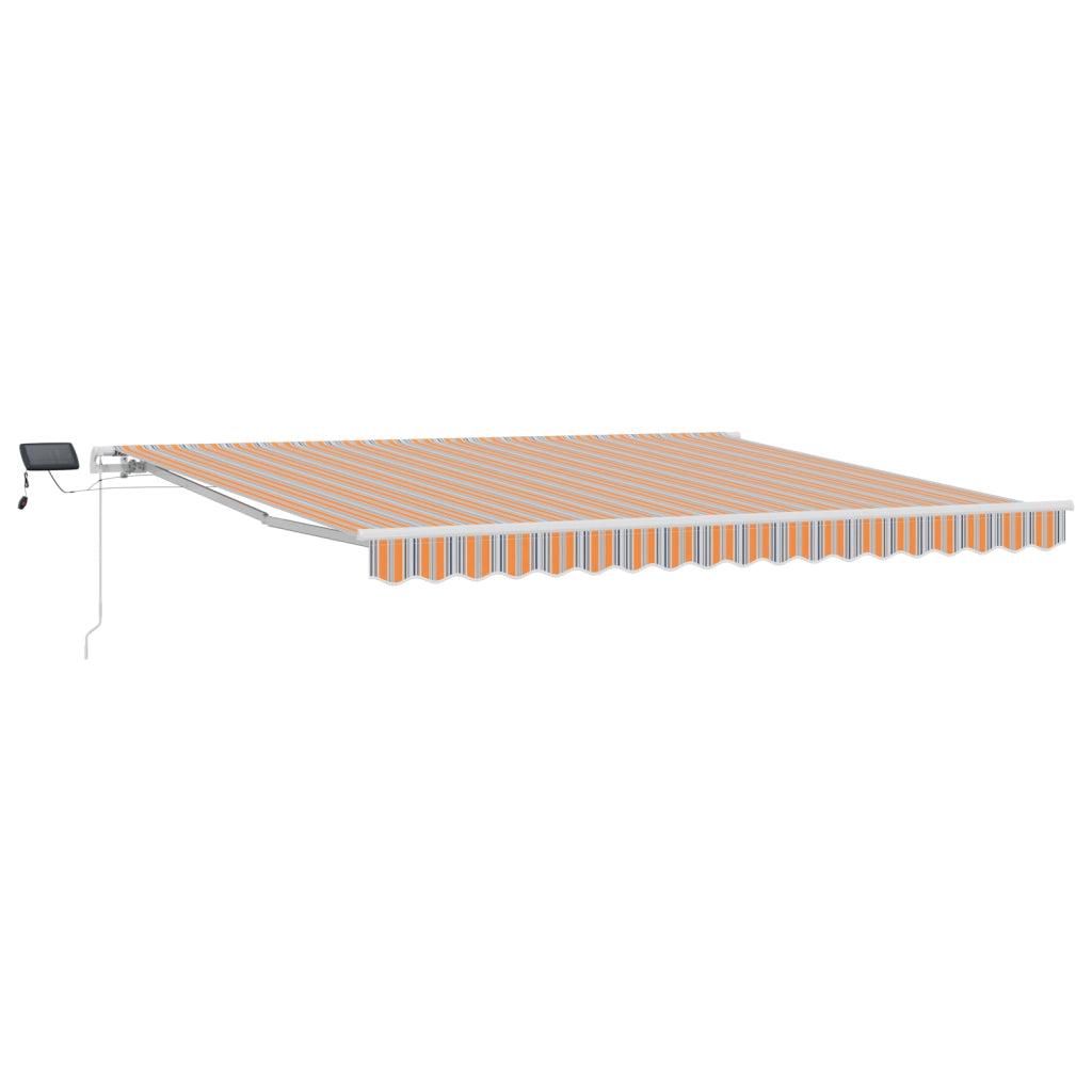 Tendone Retrattile Manuale con Striscia Multicolore LED 400x300 cm