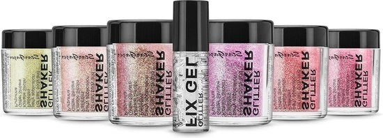 Set di glitter pastello 6 pezzi 5 g - inclusa colla - ideale per i fan dei glitter (2 pezzi)