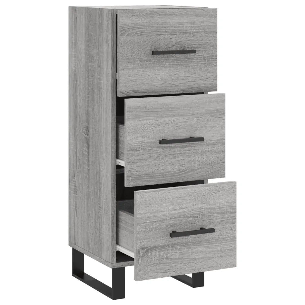 Credenza-Buffet-Armadio da cucina Grigio Sonoma 34,5x34x90 cm in Legno Multistrato 342218