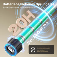 Spruzzatore a batteria MicroULV+ per depolverizzazione scuderia, 3 ugelli, angolo di spruzzo regolabile, Nebulizzatore a batteria max 20 ore