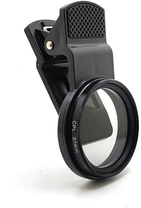 Filtro Clip-on Universale da 37 mm - Rimuove Riflessione - Incrementa la Saturazione - Leggero e Duraturo - Incluso Custodia di Riposo - Filtro Fotografico