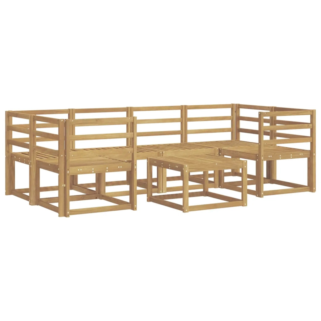 Set di divani da esterno 7 pcs Bianco 59 x 59 x 37 cm 3387298