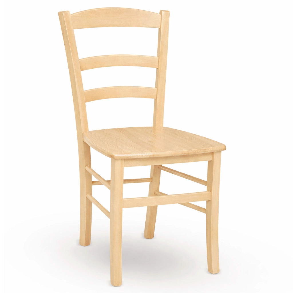 Sedia da sala da pranzo Paesana in legno colore naturale con seduta in massello