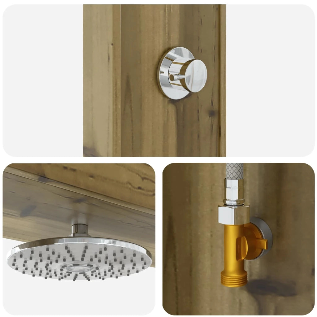 Doccia da esterno Naturale 137 x 23 x 226 cm 886343