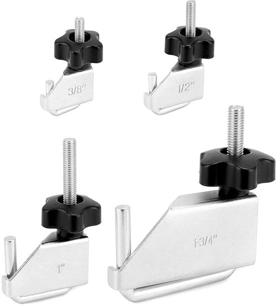 Flessimetriche clip per tubi 4 pezzi - Clip per tubi - Senza serratura regolabile - Disegno a U - Protezione del tubo - Materiale in acciaio - Clip per tubi