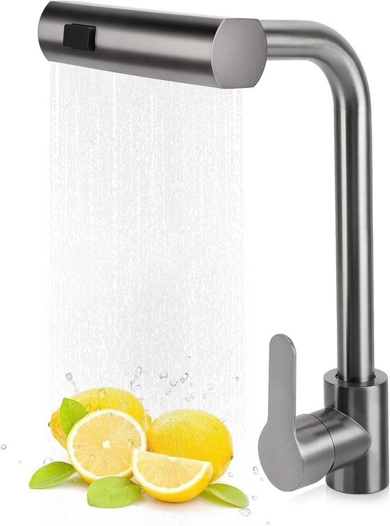 Valvola da Cucina in Rame - 3 Modelli di Flusso - Maniglia Singola - Rotazione 360 Gradi - Universale - Valvola da Vasca da Bagno da 126 a 165 Pollici.
