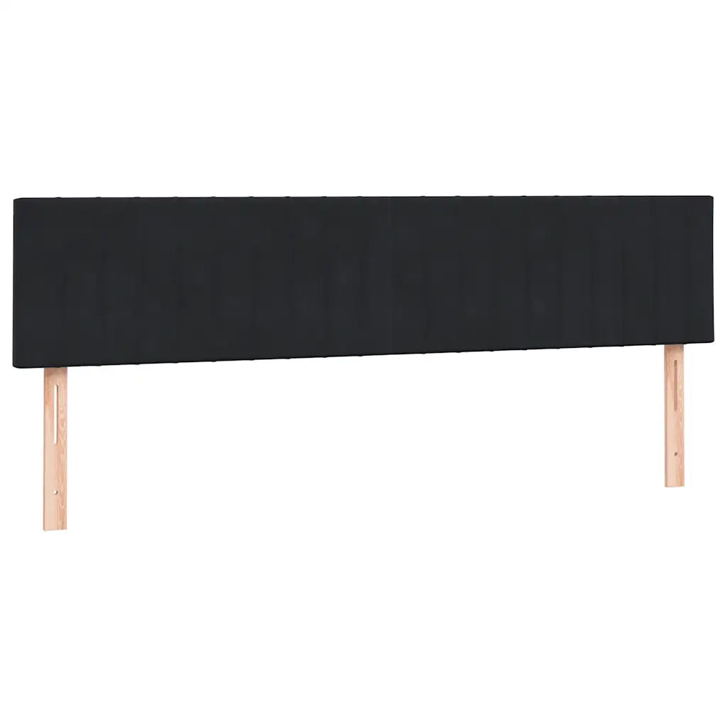Letto a Molle con Materasso e LED Nero 200x220 cm in Velluto 3317141