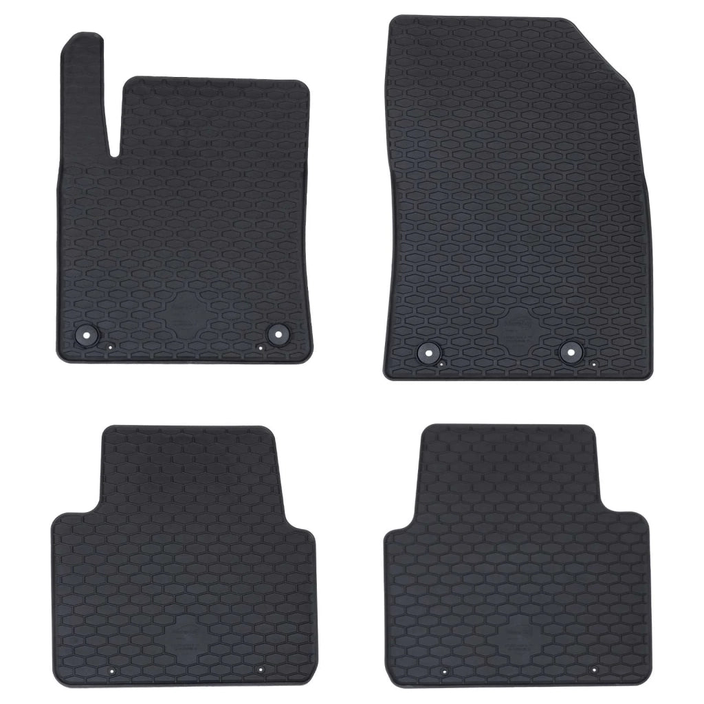 Tappetino per Auto 4 pz Nero Gomma CFW2204838