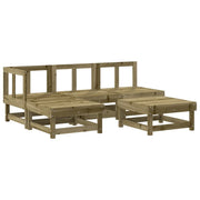 Set Salotto da Giardino 5 pz | Set di Mobili da Esterno in Legno Impregnato di Pino