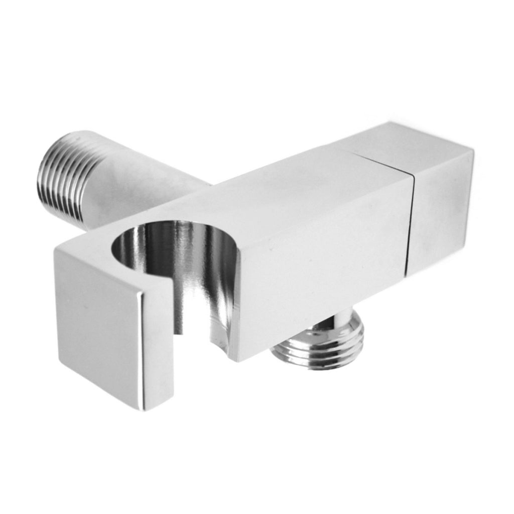 SUPPORTO DOCCIA DESIGN OTTONE CROMO CON ARRESTO 1/2 M- Cromo- Remer- pezzi 1