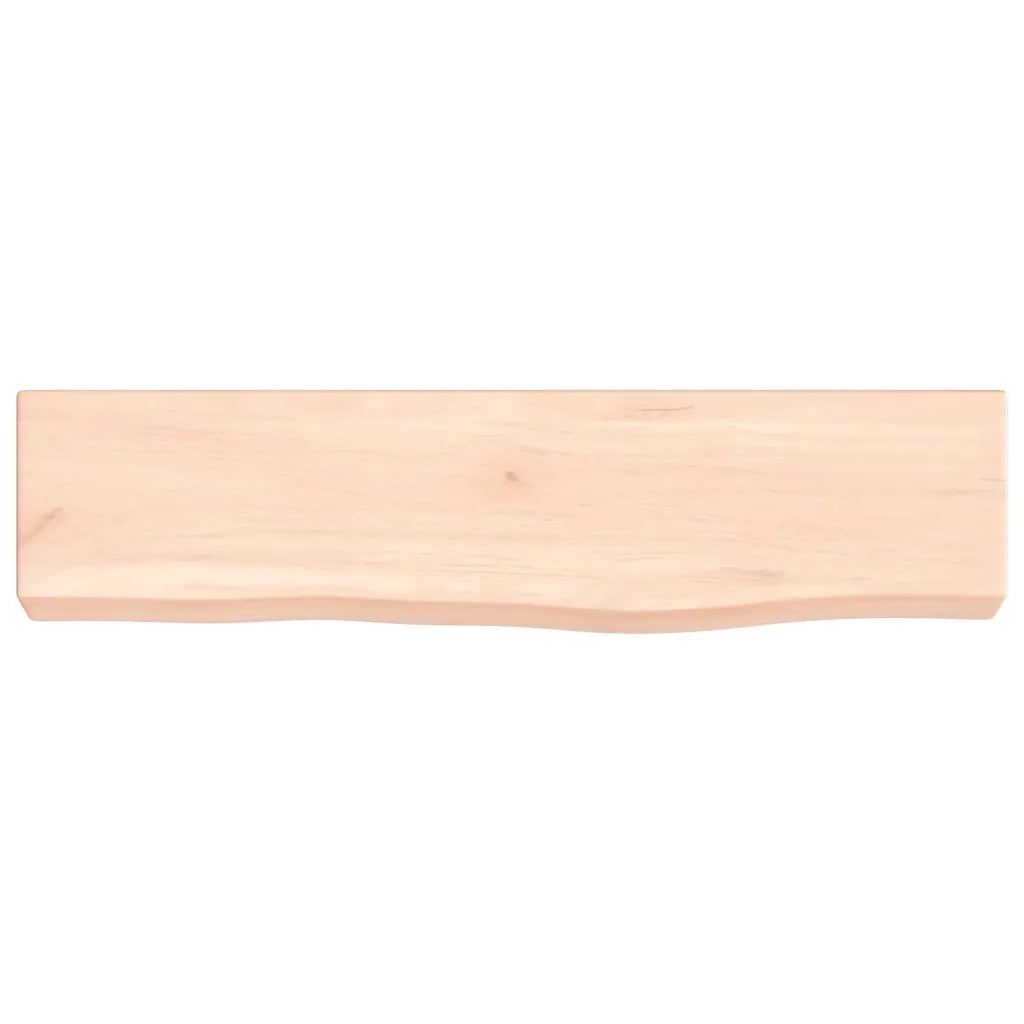 Ripiano a Parete 40x10x4 cm Legno Massello Rovere Non Trattato 363501