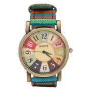Orologi Donna Bohemien - Stile Comode con Cinturino in Pelle PU - Multicolore - Batteria - Adatto alle Donne - Blu