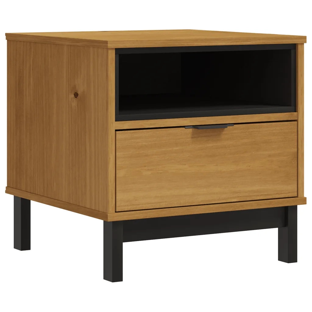 Tavolino FLAM 50x50x50 cm in Legno Massello di Pino 357823
