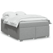Giroletto a Molle con Materasso Grigio Chiaro160x200 cm Tessuto 3285144
