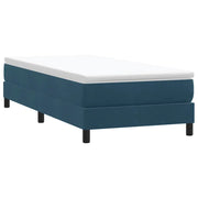 vidaXL Giroletto a Molle senza Materasso Blu Scuro 90x210 cm Velluto
