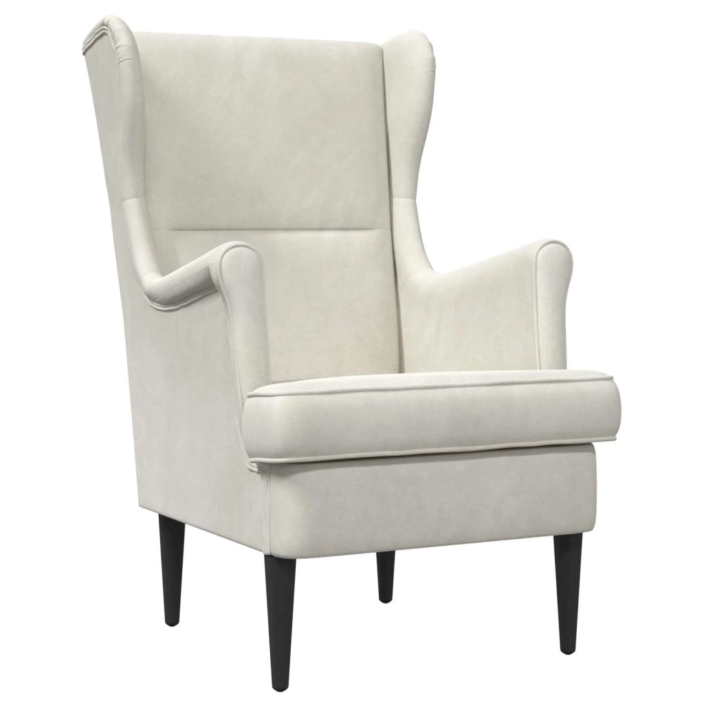 Poltrona | Sedia Relax Crema Velluto