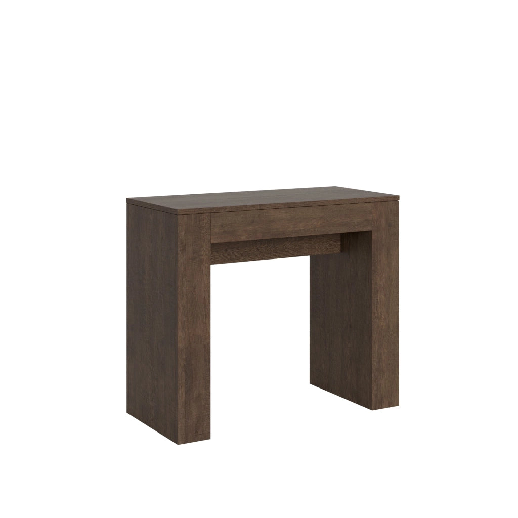 Consolle Allungabile 90-302x42x77 cm in Nobilitato Marrone