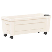 Vaso Calypso con Ruote Bianco 79 x 35 x 33 cm PP CFW1038432