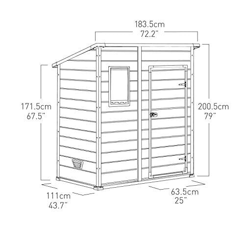 Keter Manor Pent 6x4 Casetta in plastica