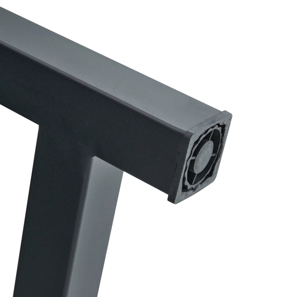 Tavolo da pranzo 160x90x76 cm con ripiano integrato in MDF e metallo nero e noce