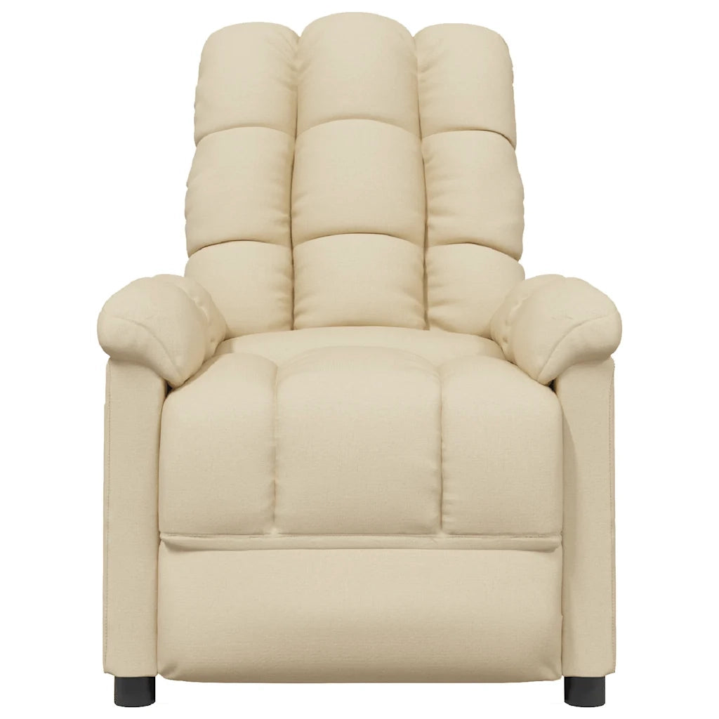 Poltrona Massaggiante Crema in Tessutocod mxl 110603