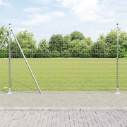 Recinzione con Posto Argento 1,6 x 10 m Acciaio