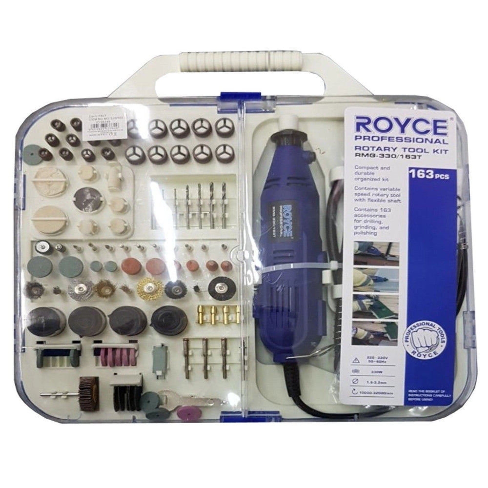 Trade Shop - Kit Mini Trapano Miniutensile Rotativo Minitrapano Dremel Con 163 Accessori 300w -