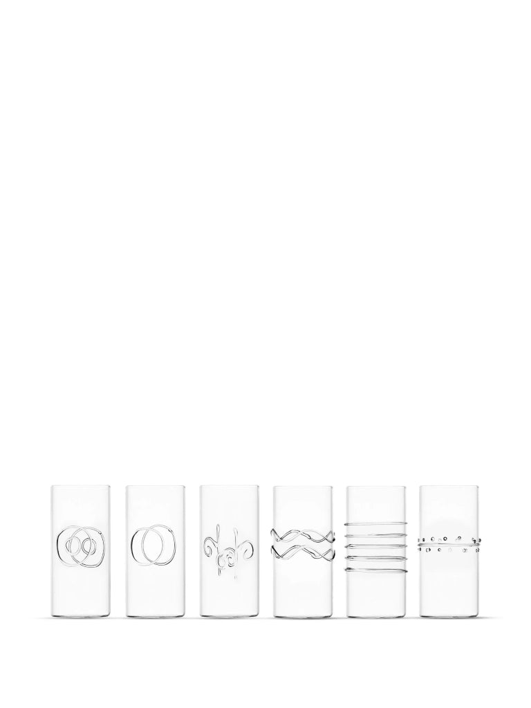 Set 6 Deco longdrink assortiti