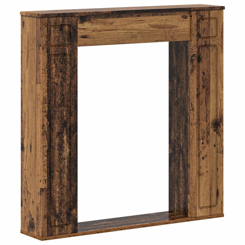 Cornice per camino Legno antico 100 x 20 x 100 cm 8006622