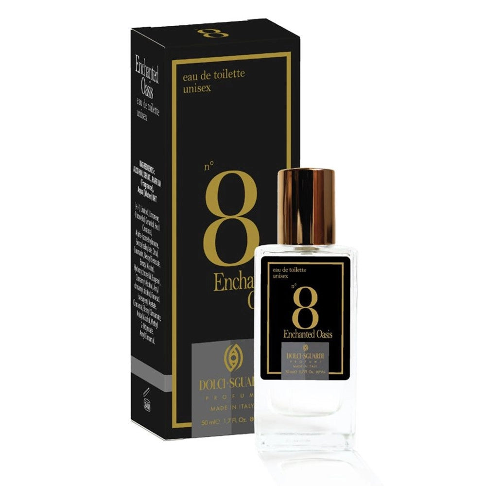 Trade Shop - Profumo Corpo Eau De Toilette Unisex N°8 Enchanted Oasis 50ml Fragranza Orientale Speziata -