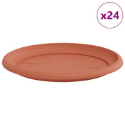 Vassoio Rotondo per Fiori 24 pz Rosso Mattone ? 27 x 2,5 cm CFW6932842