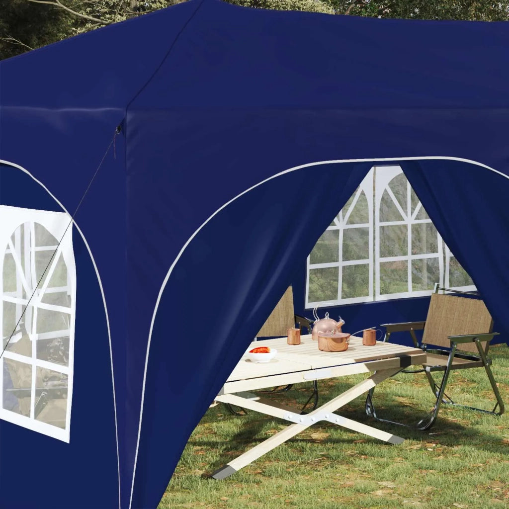 Tenda per feste a pop-up 575 x 288 x 245 cm Blu Tessuto Oxford