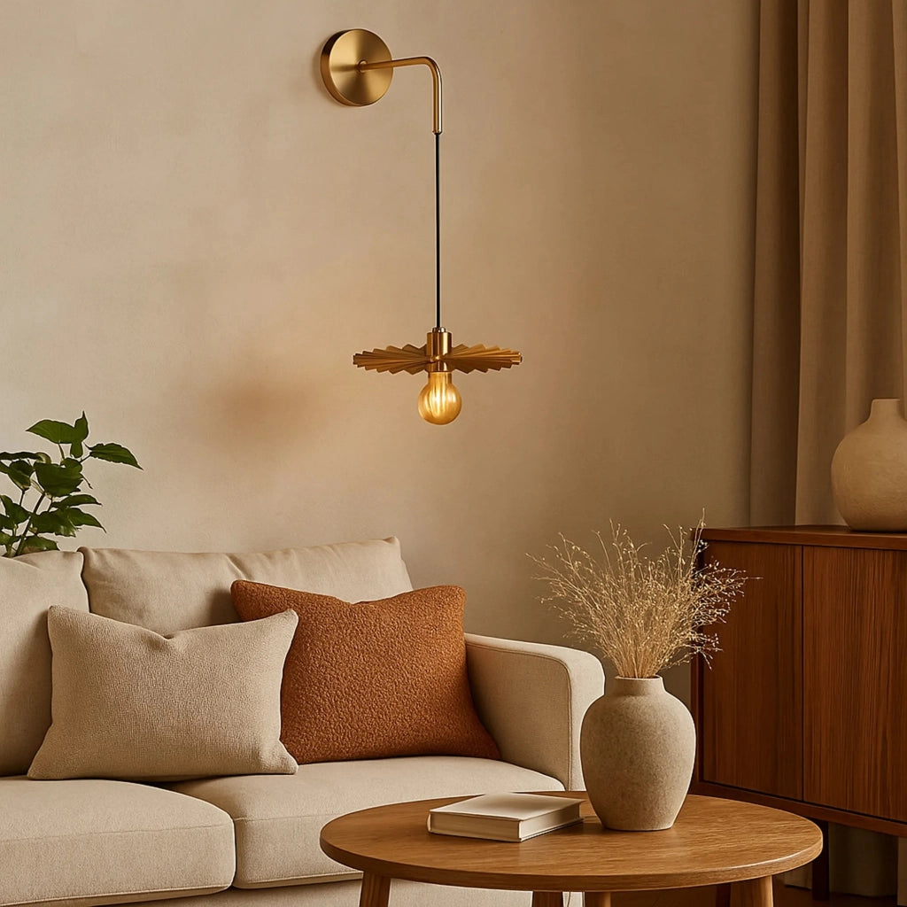 Lampada Da Parete APP1356-1W Old Gold 30 Cm