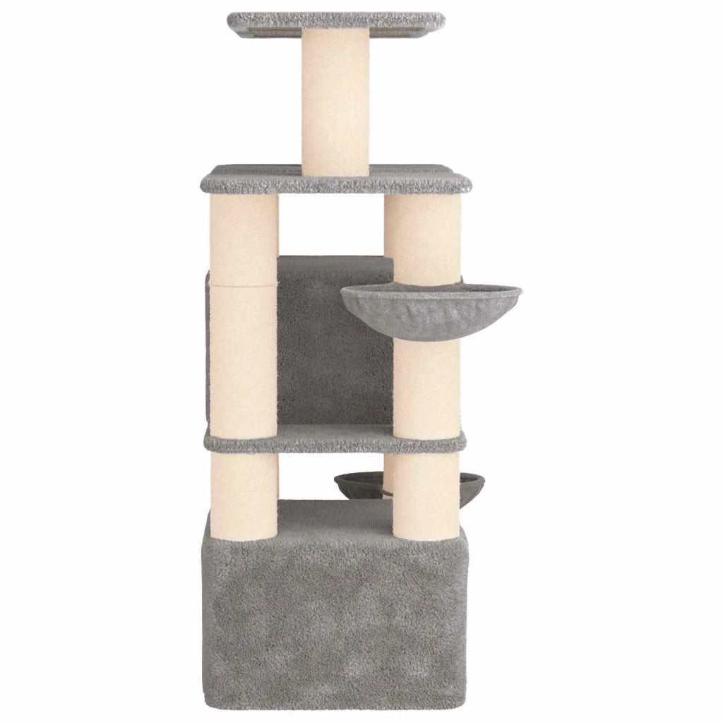 Albero per gatti con pali per graffiare in sisal 2 pz 147 cm 3422901