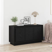 Sideboard Nero Rovere 102x35x55 cm Legno ingegnerizzato
