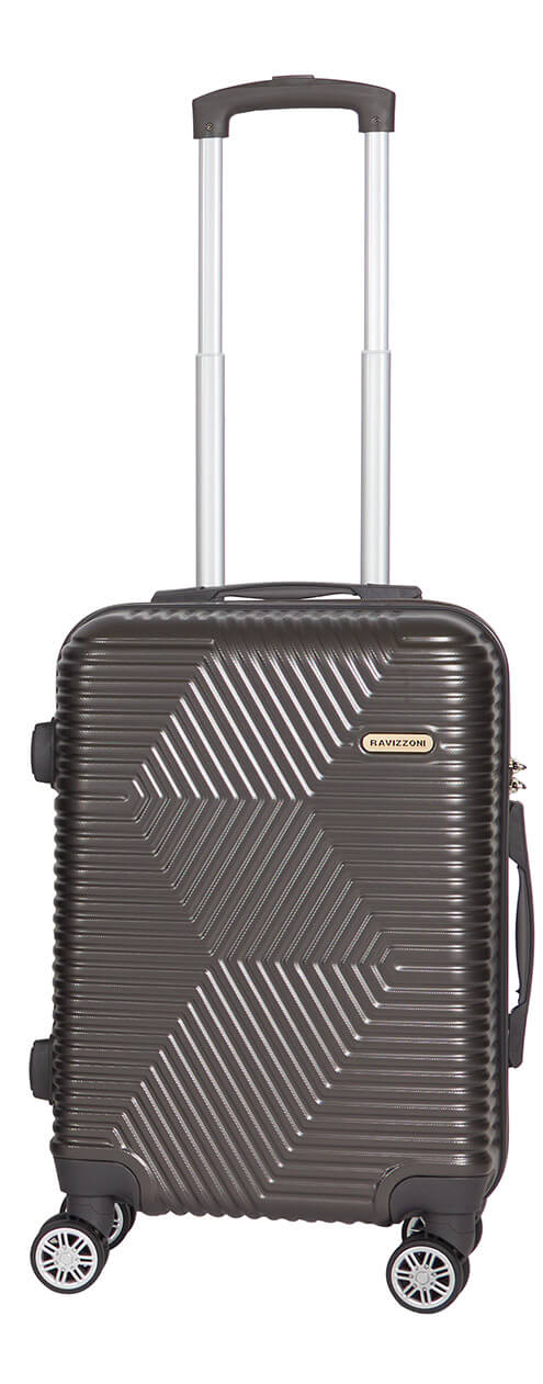 Set 3 Valigie Trolley Rigide in ABS 4 Ruote TSA Ravizzoni Haiti Antracite