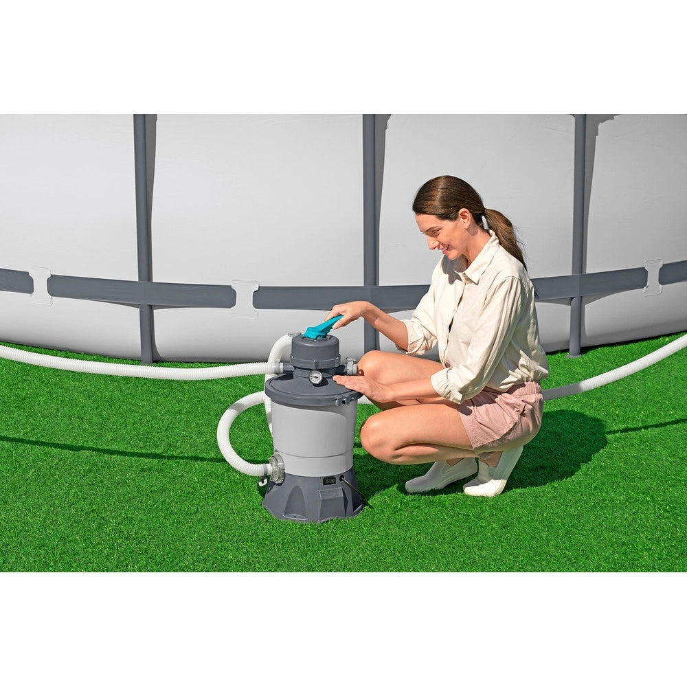 Trade Shop - Pompa Di Filtraggio A Sabbia Capacità Pompa 3.596 L/h Per Piscina Fuori Terra 58515 -